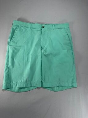 Men’s Greg Norman Green Stripe Golf Shorts Size 36 #860